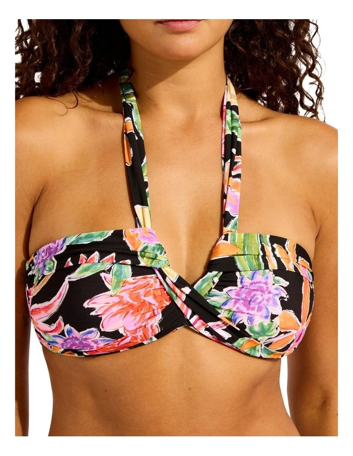 Hothouse Flowers Halter Bandeau in Black image 4