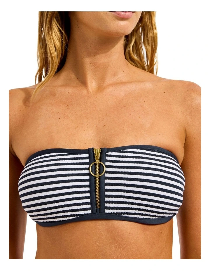 Clubhouse Zip Front Bandeau in Multi image 4