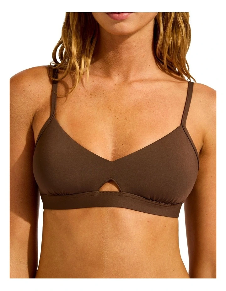 Collective Hybrid Bralette in Brown image 4