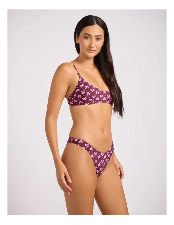 Batik Bloom Bralette - Dark Burgundy image 2