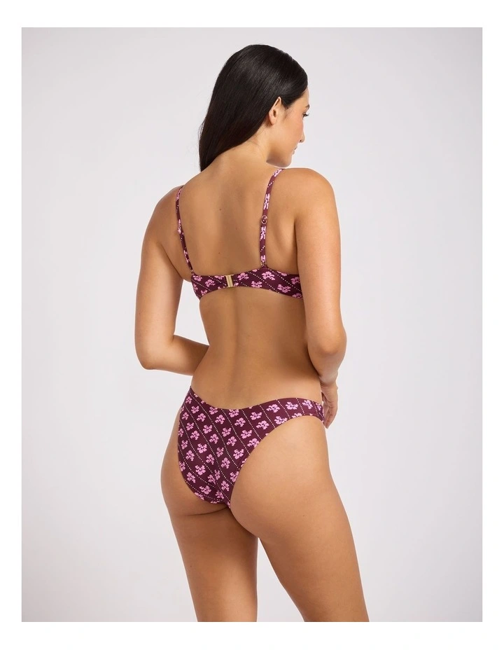 Batik Bloom Bralette - Dark Burgundy image 3