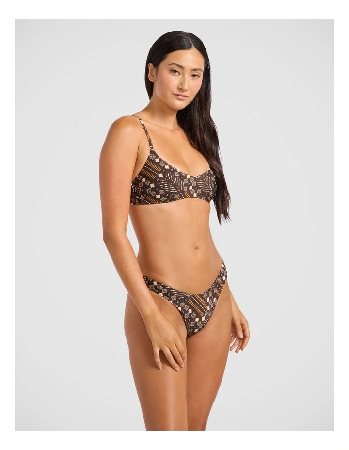 Drift Club Mosaic Bralette Earthy Brown image 2