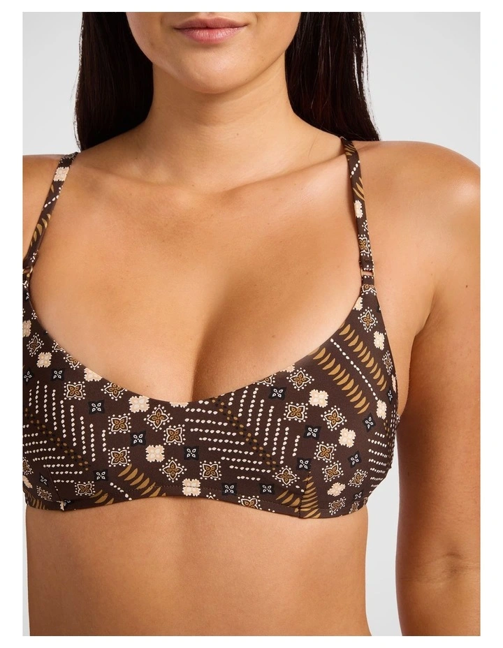 Drift Club Mosaic Bralette Earthy Brown image 4