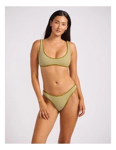 Horizons Scoop Neck Bikini Top in Guacamole