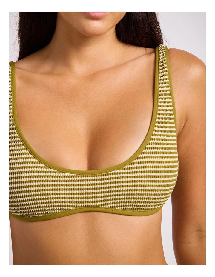 Horizons Scoop Neck Bikini Top in Guacamole image 4