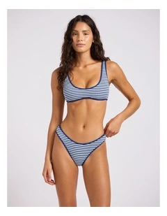 Horizons Scoop Neck Bikini Top in Marine