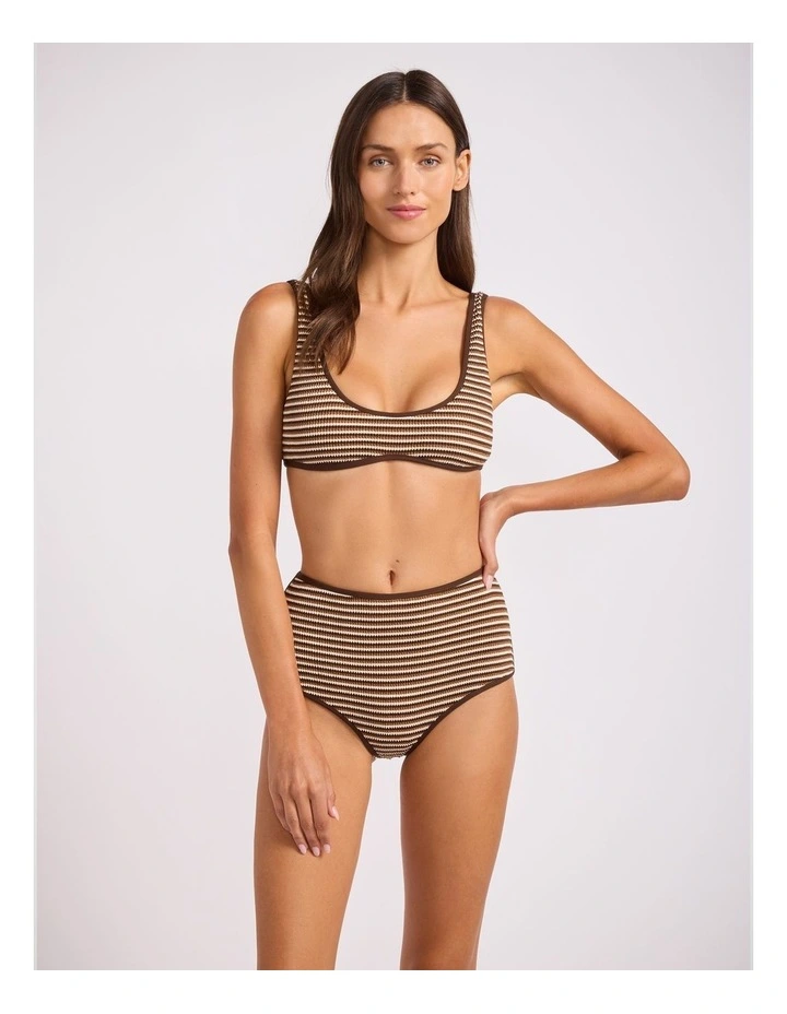 Horizons Scoop Neck Bikini Top Mocha image 1