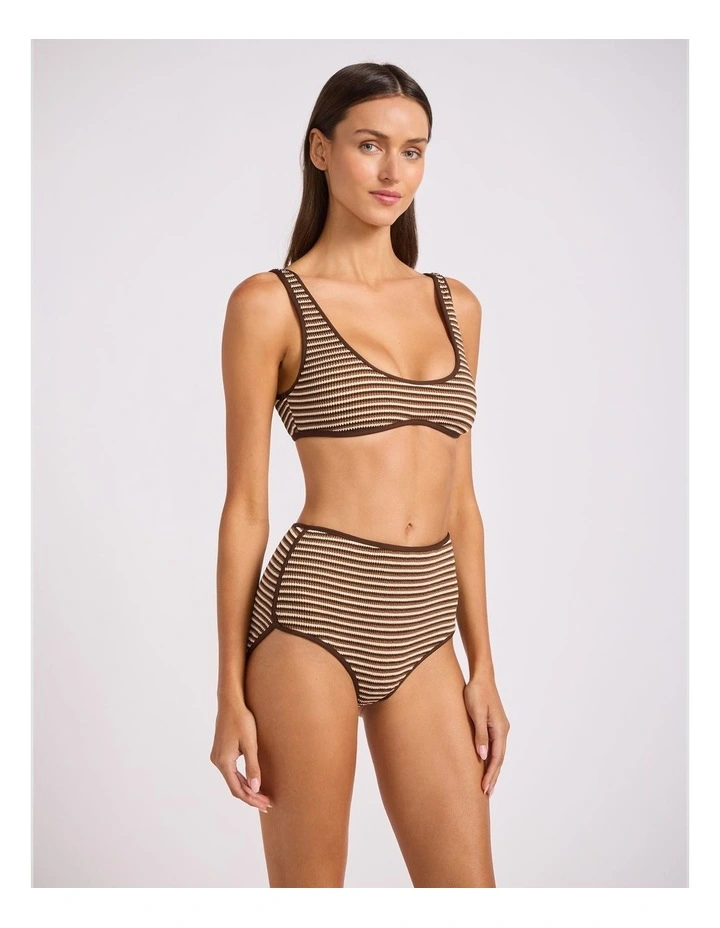 Horizons Scoop Neck Bikini Top Mocha image 2