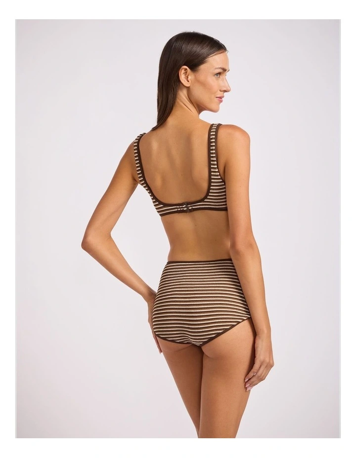 Horizons Scoop Neck Bikini Top Mocha image 3