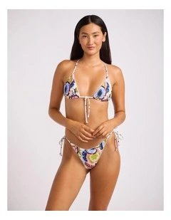 SeaBlossom Slide Tri in Vanilla Floral Print