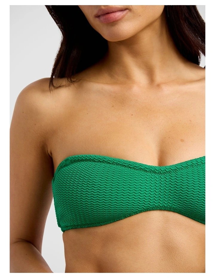 SeaDive Shaped Bandeau Kelly Green image 4