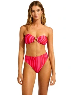 High Rise Bikini Bottom in Flame