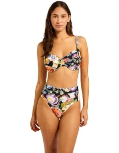 Riviera Coast High Waisted Bikino Bottom in Black
