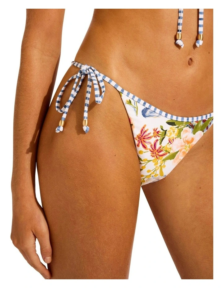 Riviera Coast Reversible Tie Side Rio Pant in White image 4
