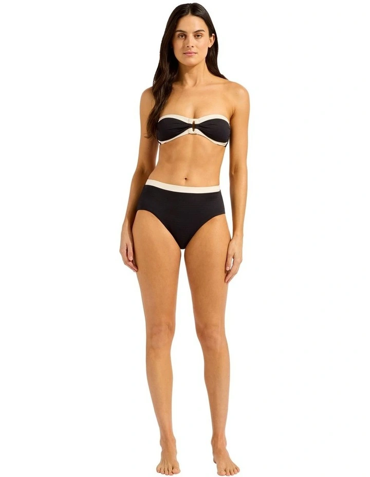 Bandwave Belted High Waisted Pant in Black image 5