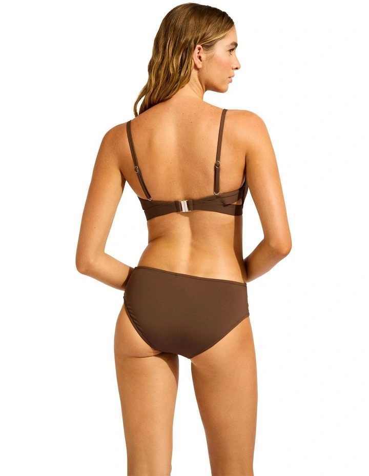 Collective Multi Strap Hipster Pant in Brown image 2