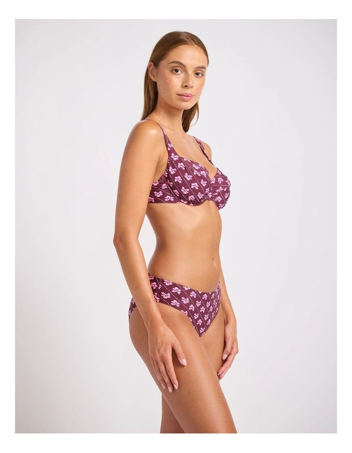 Batik Bloom Retro Pant - Dark Burgundy image 2