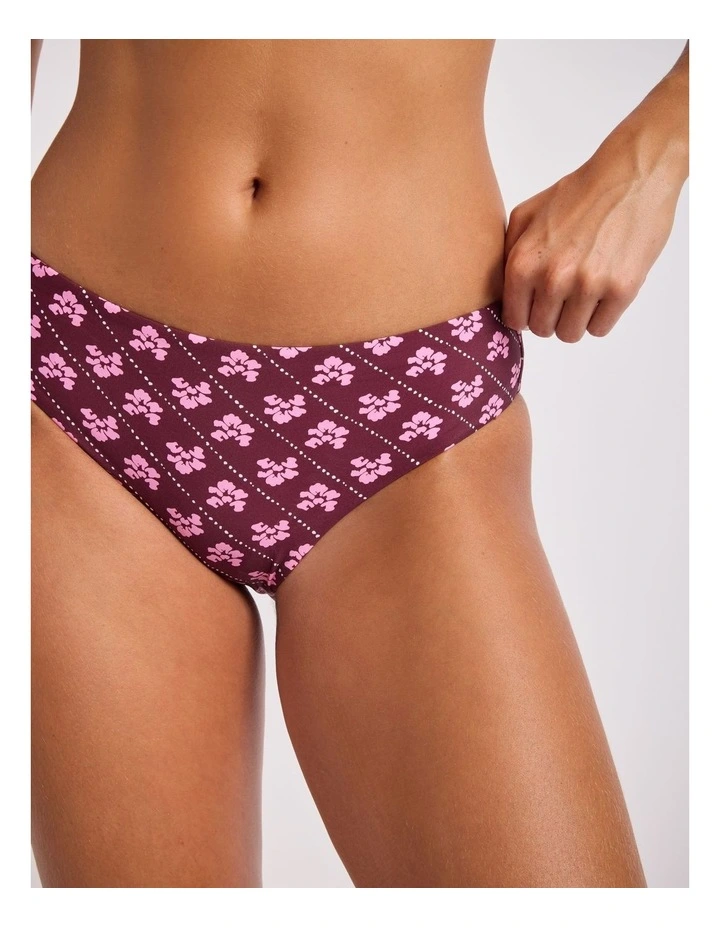 Batik Bloom Retro Pant - Dark Burgundy image 4