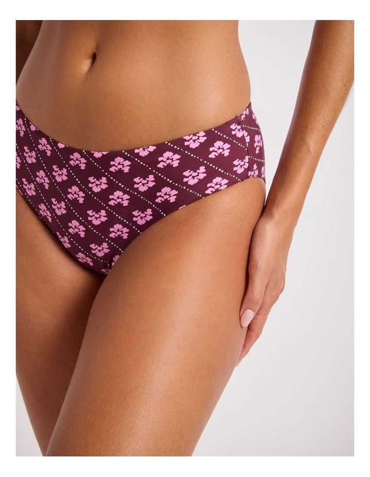 Batik Bloom Retro Pant - Dark Burgundy image 5