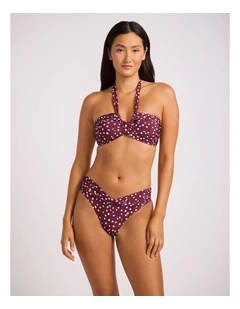 Dolce Dot Twist Band Mini Hipster - Dark Burgundy
