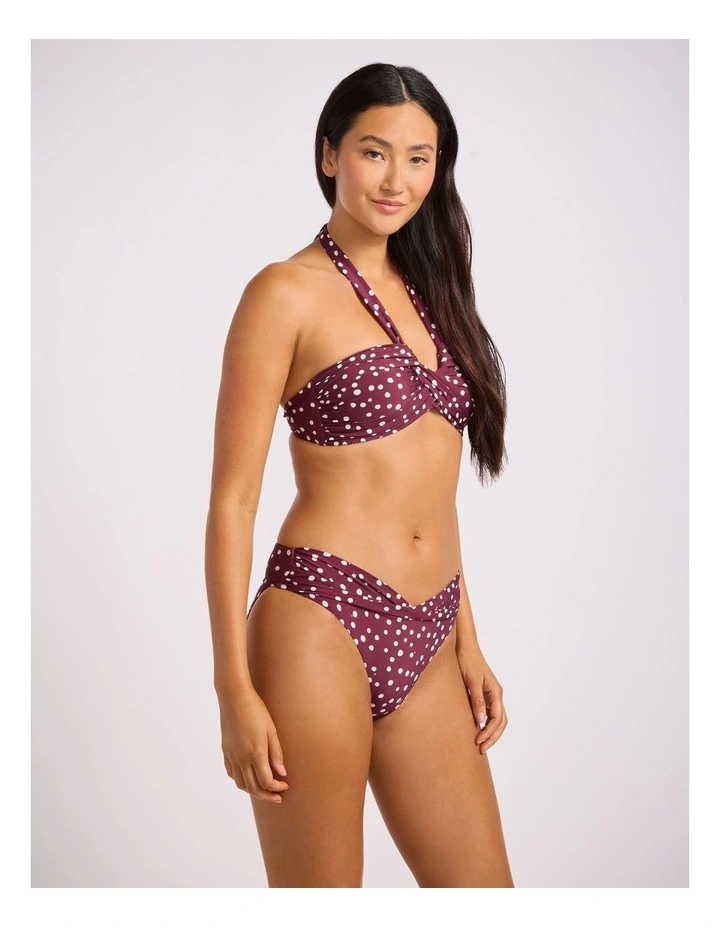 Dolce Dot Twist Band Mini Hipster - Dark Burgundy image 2