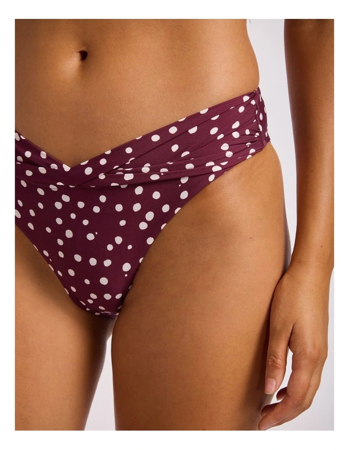Dolce Dot Twist Band Mini Hipster - Dark Burgundy image 4