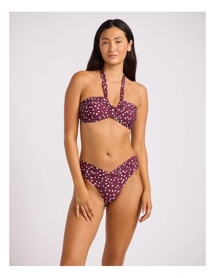 Dolce Dot Twist Band Mini Hipster - Dark Burgundy image 5
