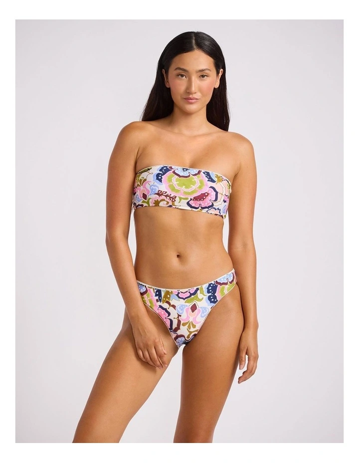 SeaBlossom Hipster Pant in Vanilla Floral Print image 1