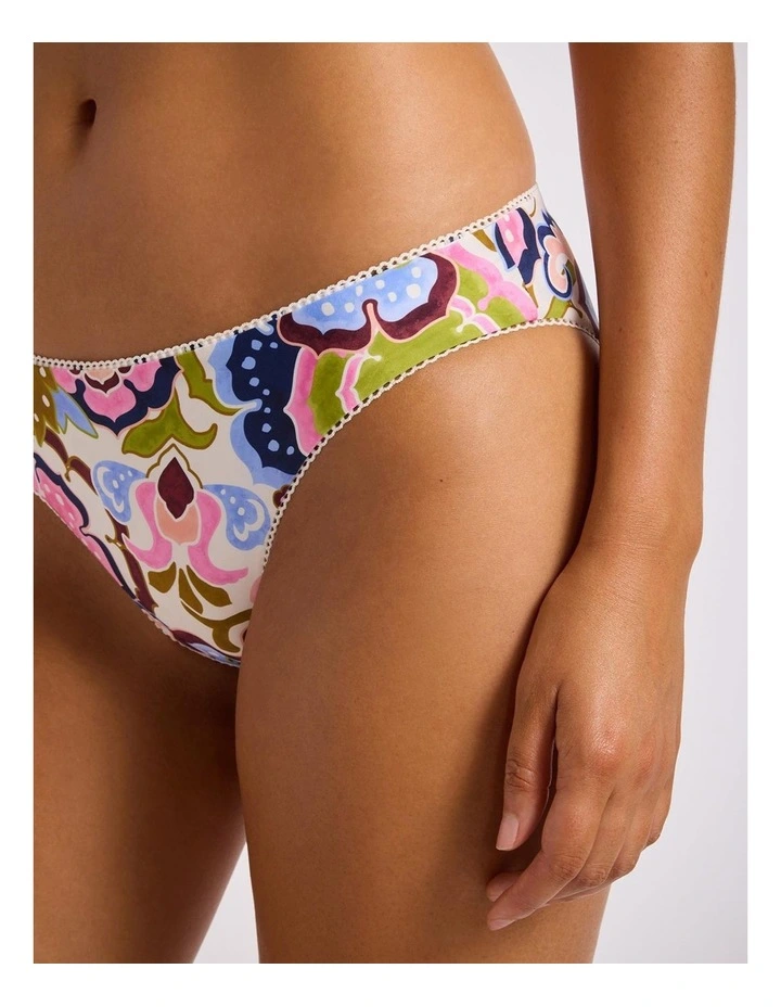SeaBlossom Hipster Pant in Vanilla Floral Print image 4