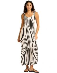 Tie Back Maxi Dress in Multi