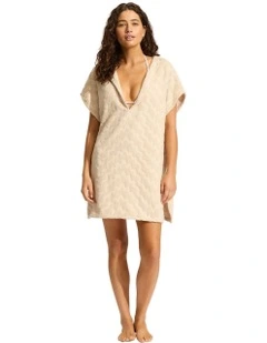 Towel Poncho in Sand