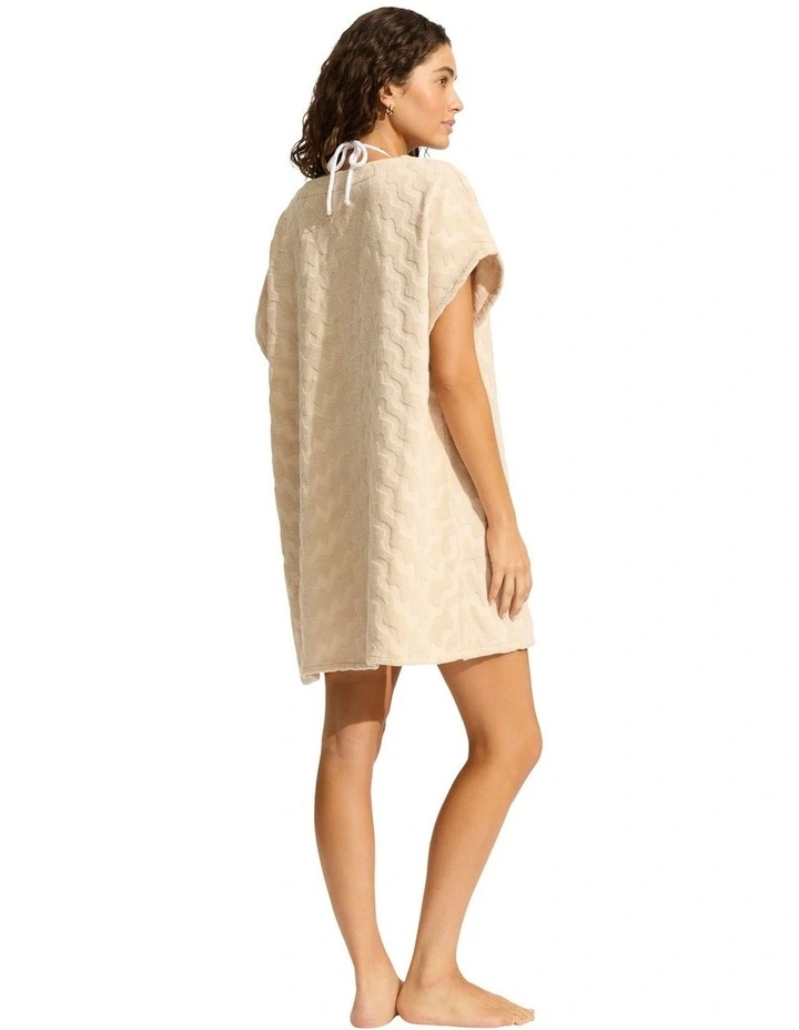 Towel Poncho in Sand image 2