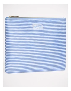 CarriedAway Stripe Neoprene Bag Haze Blue