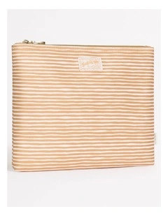 CarriedAway Stripe Neoprene Bag Tan