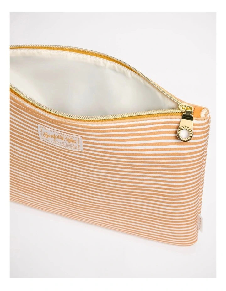 CarriedAway Stripe Neoprene Bag Tan image 3