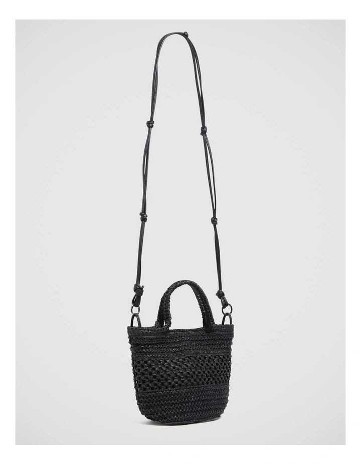 CarriedAway Micro Basket Bag Black image 1