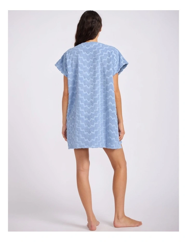 FringeBenefits Towel Poncho Cornflower image 3