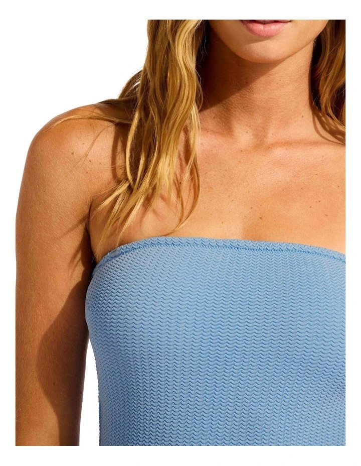 Sea Dive Bandeau One Piece in Blue image 3