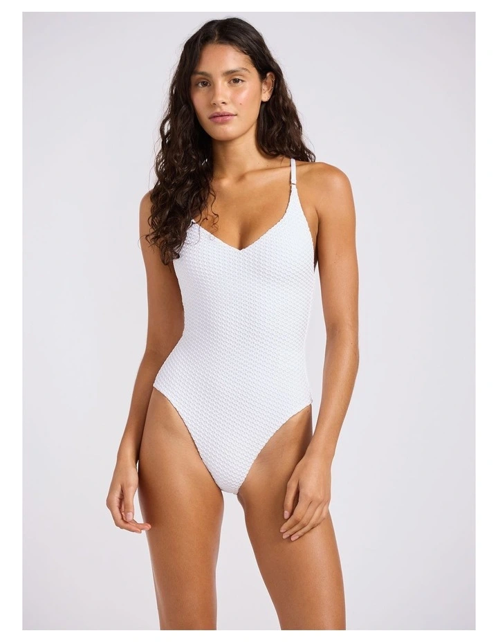 High Tide V Neck One Piece White image 1
