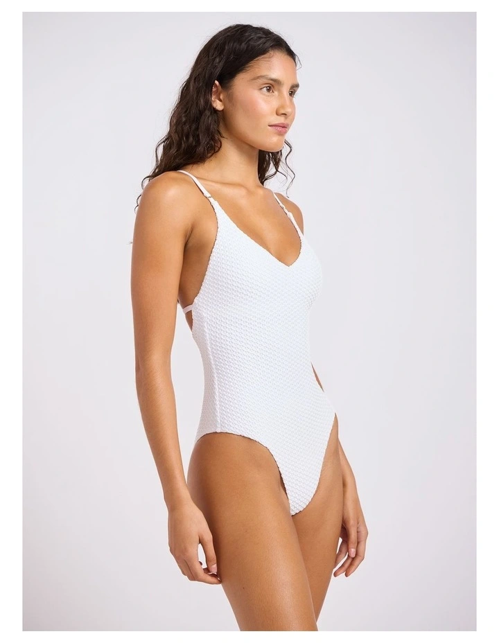High Tide V Neck One Piece White image 2
