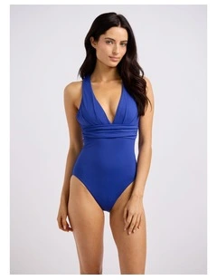 S.Collective Cross Back One Piece in Luminous Blue