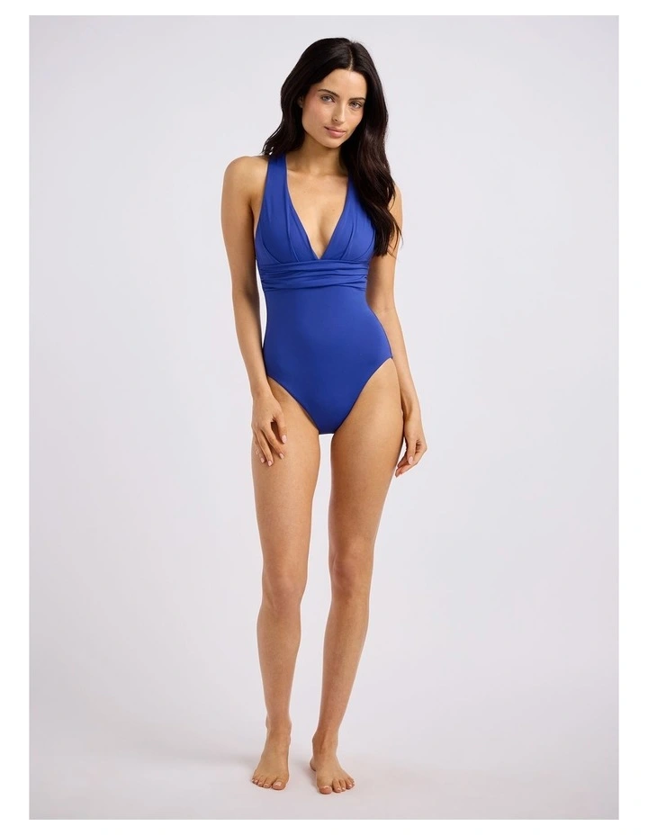 S.Collective Cross Back One Piece in Luminous Blue image 5