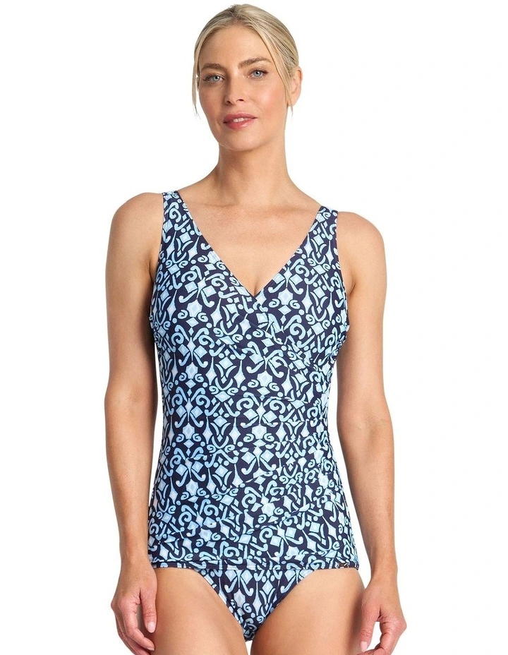Select Sheath One Piece in Blue image 1