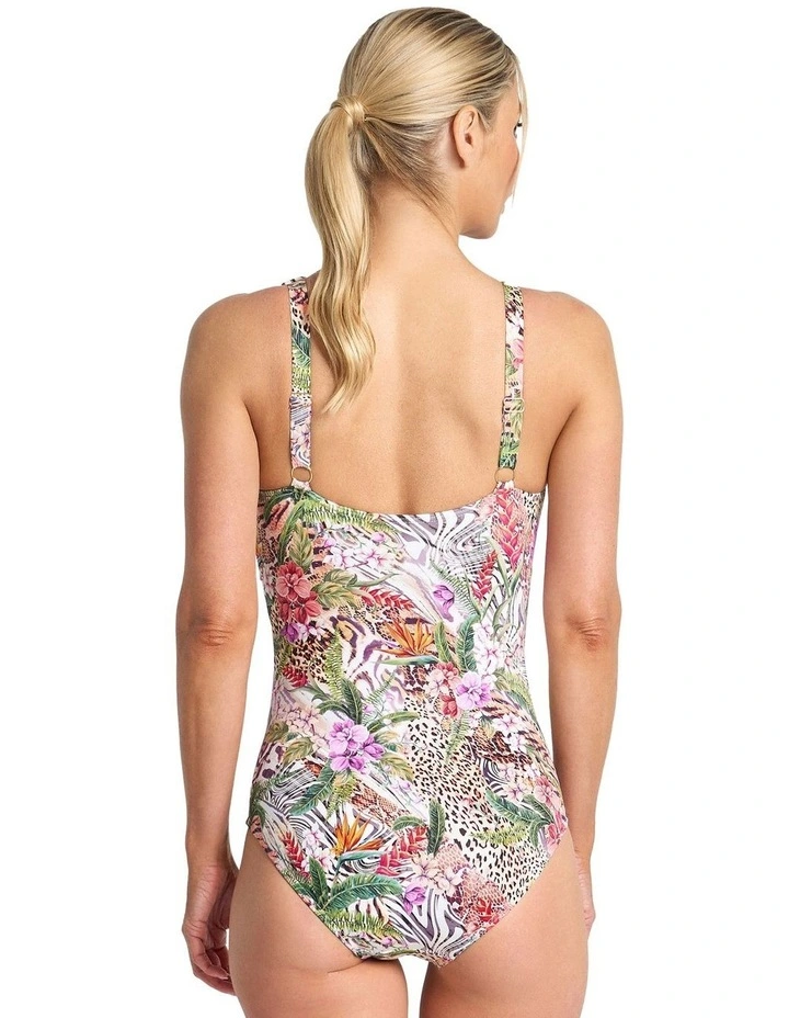 Lilymaze DD/E Twist Front One Piece in Multi image 2
