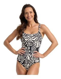 Seashells DD E Cuff Scoop One Piece in Black