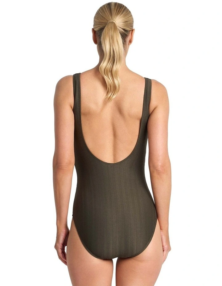 Sky High Bar Surplice One Piece in Green image 4