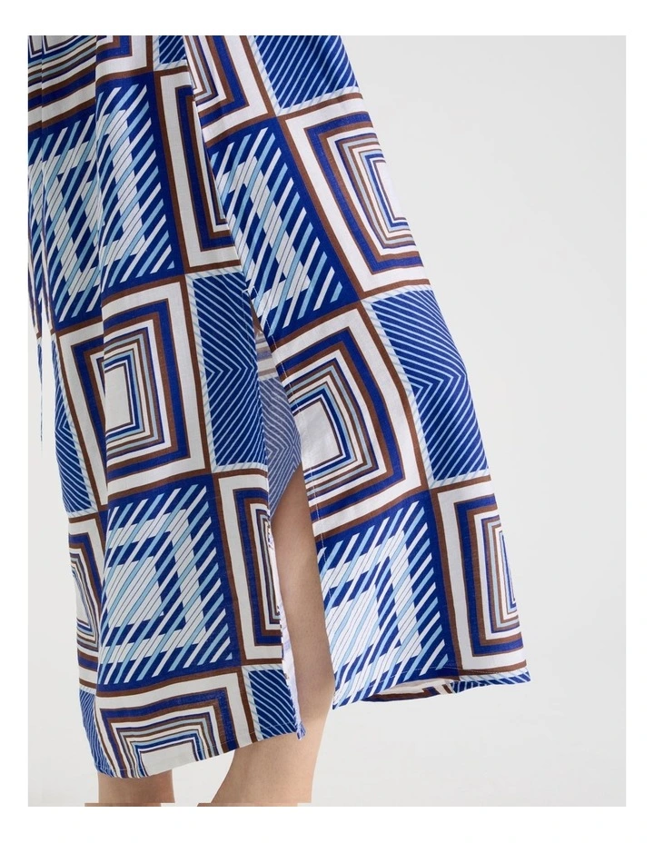 Miranda Overswim Dress in Navy Scarf Print image 6