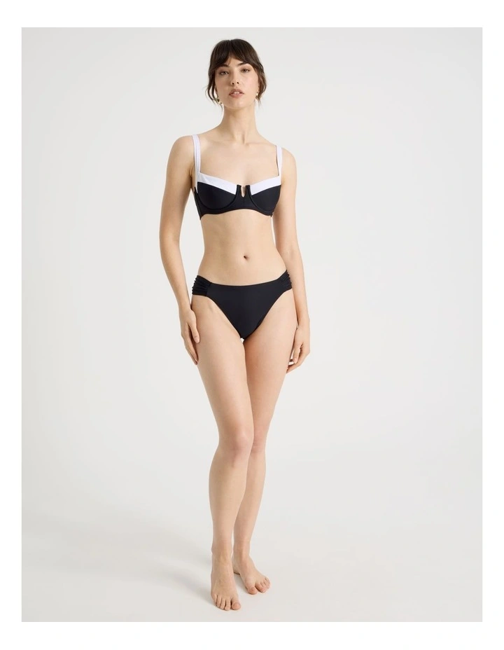 Charlotte Swim Bottom in Black image 3