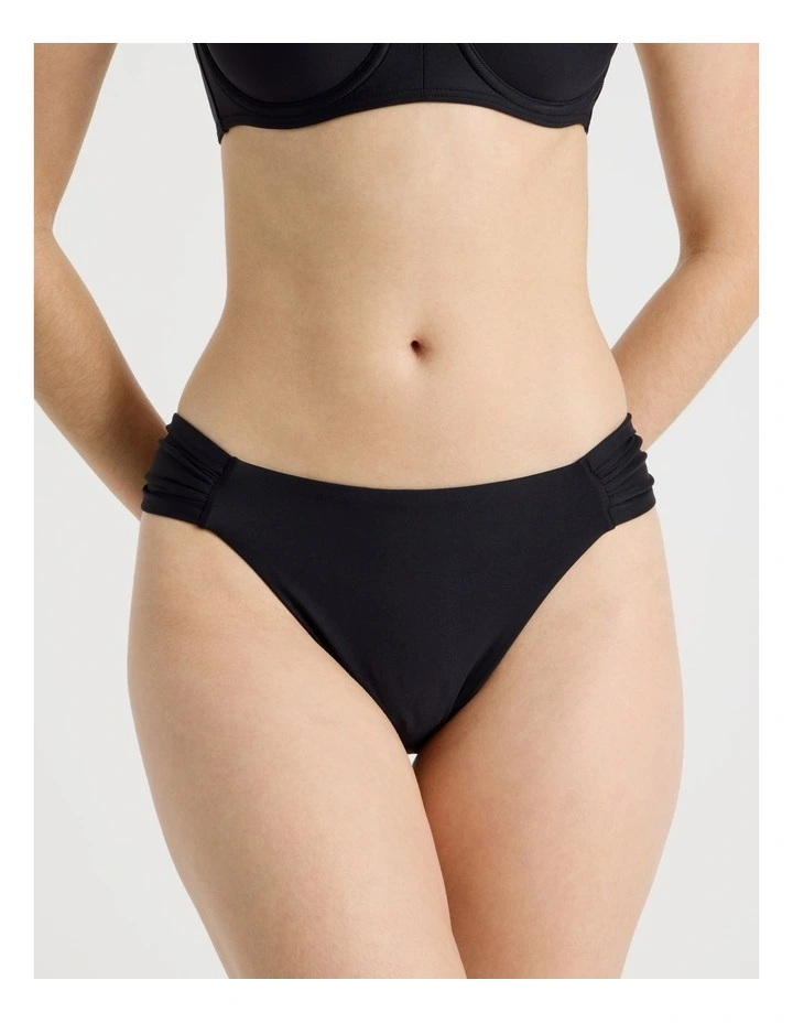 Charlotte Swim Bottom in Black image 4