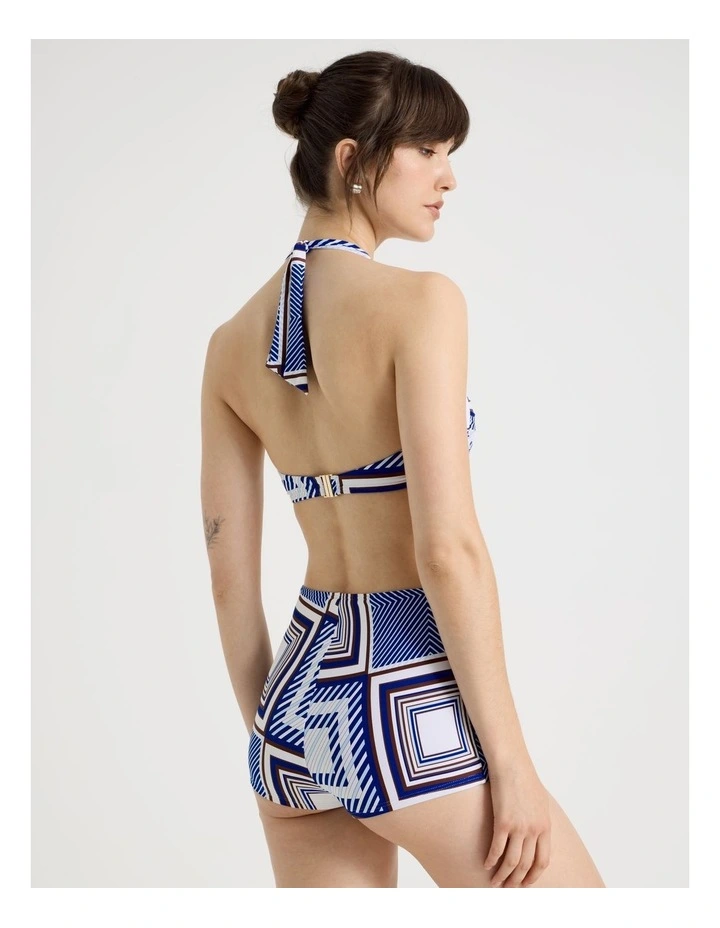 Chelsea Swim Shortie in Navy Scarf Print image 4